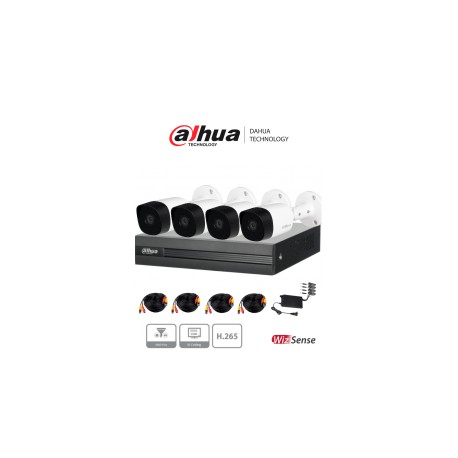 KITXVR1B04HI+4B2A51 - KIT 5MP / DVR 4 CH...